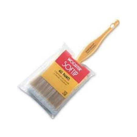 Light House Beauty Q3108 2.5 in. Softip Nylon Poly Flat Paint Brush 2-1/2 in. LI3579137